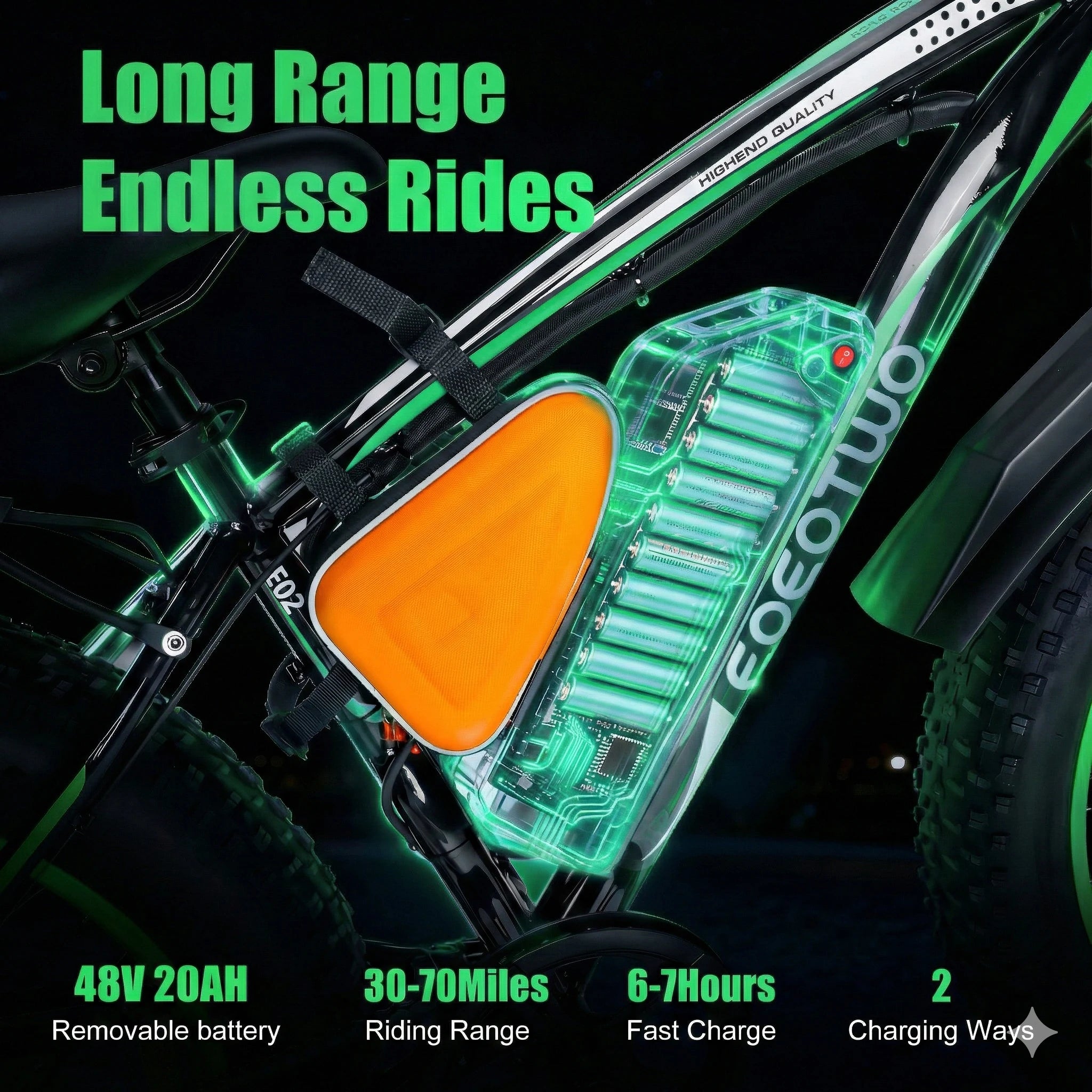 26" 1000w Electric Bike for Adults