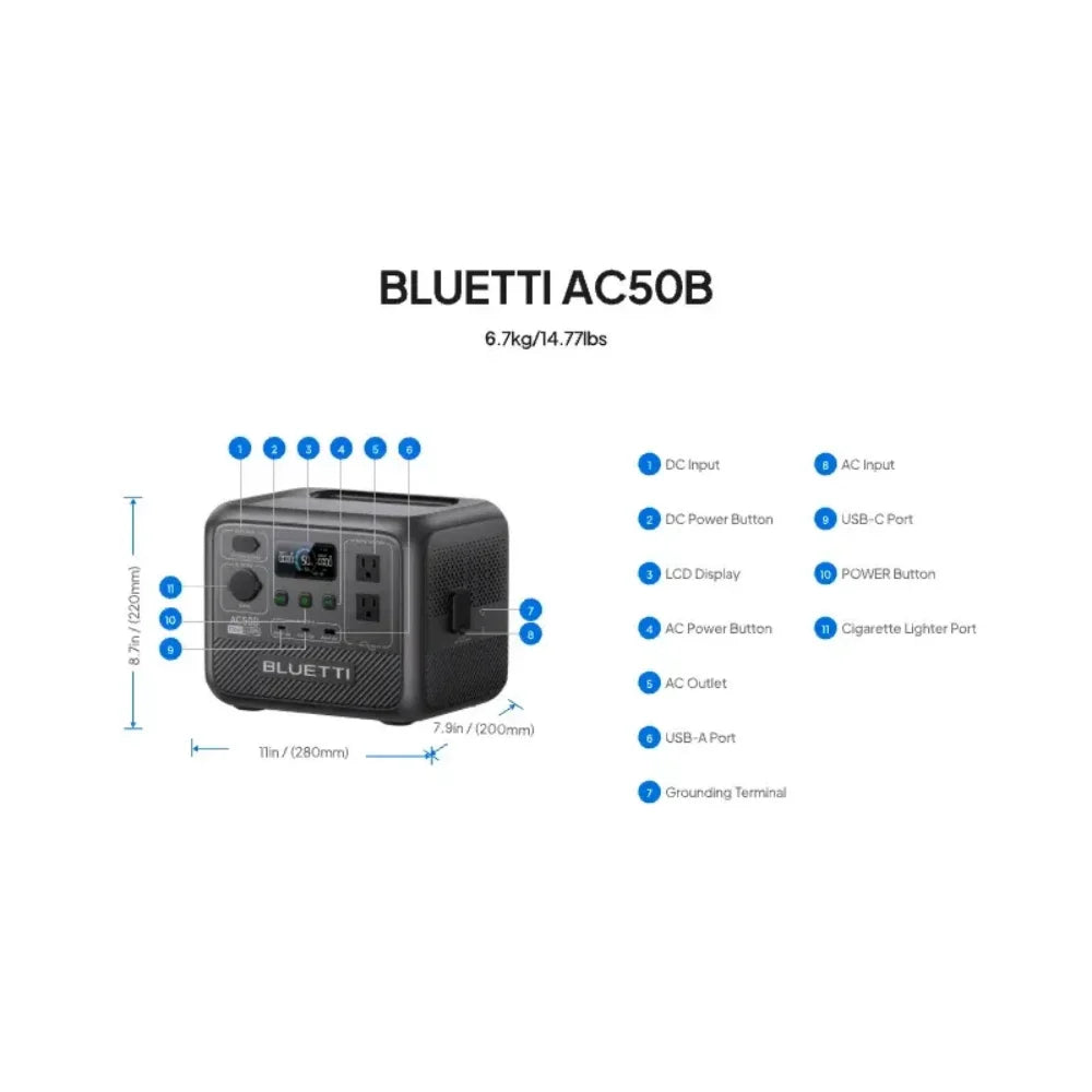 700w Portable Solar Generator