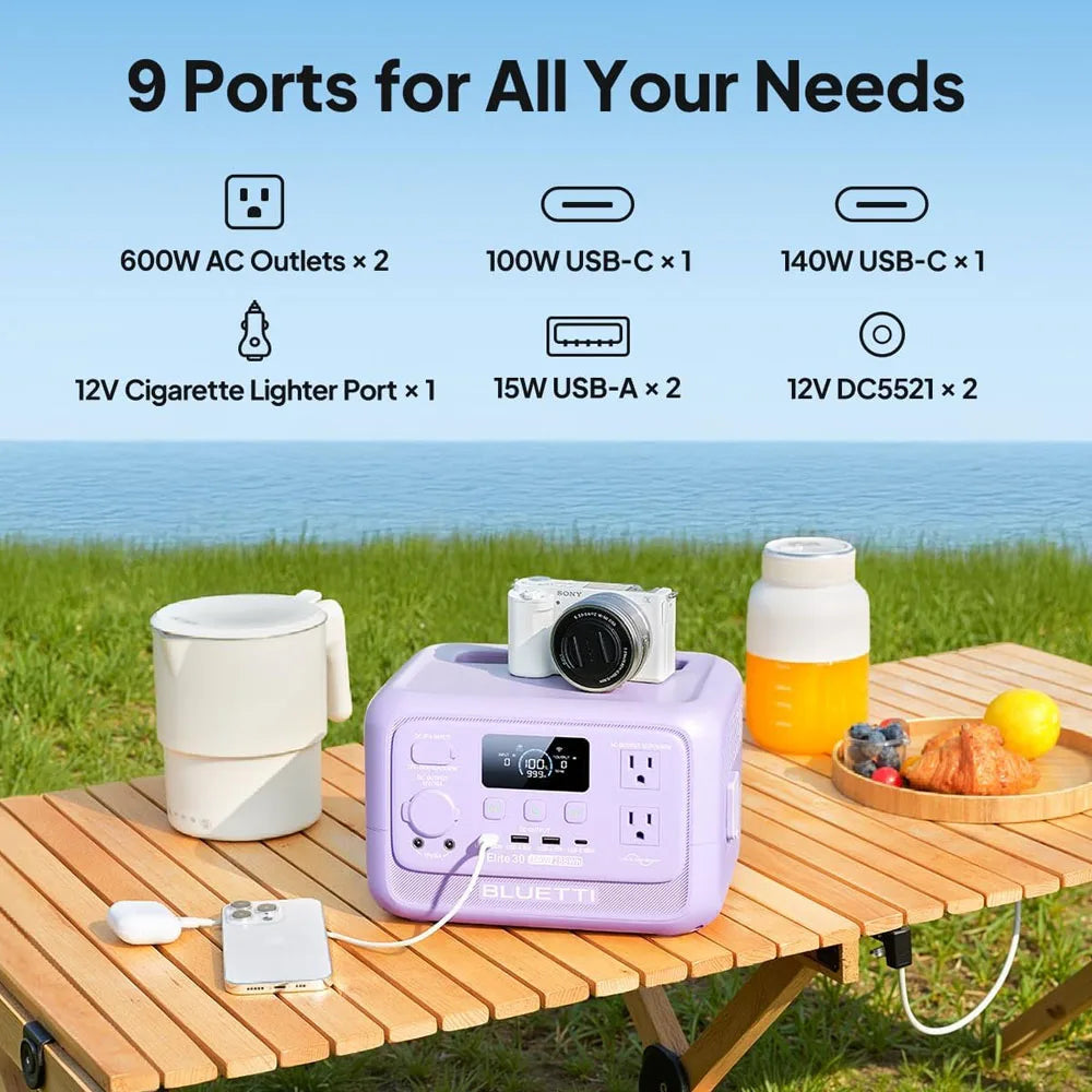 600W Portable Solar Power Station