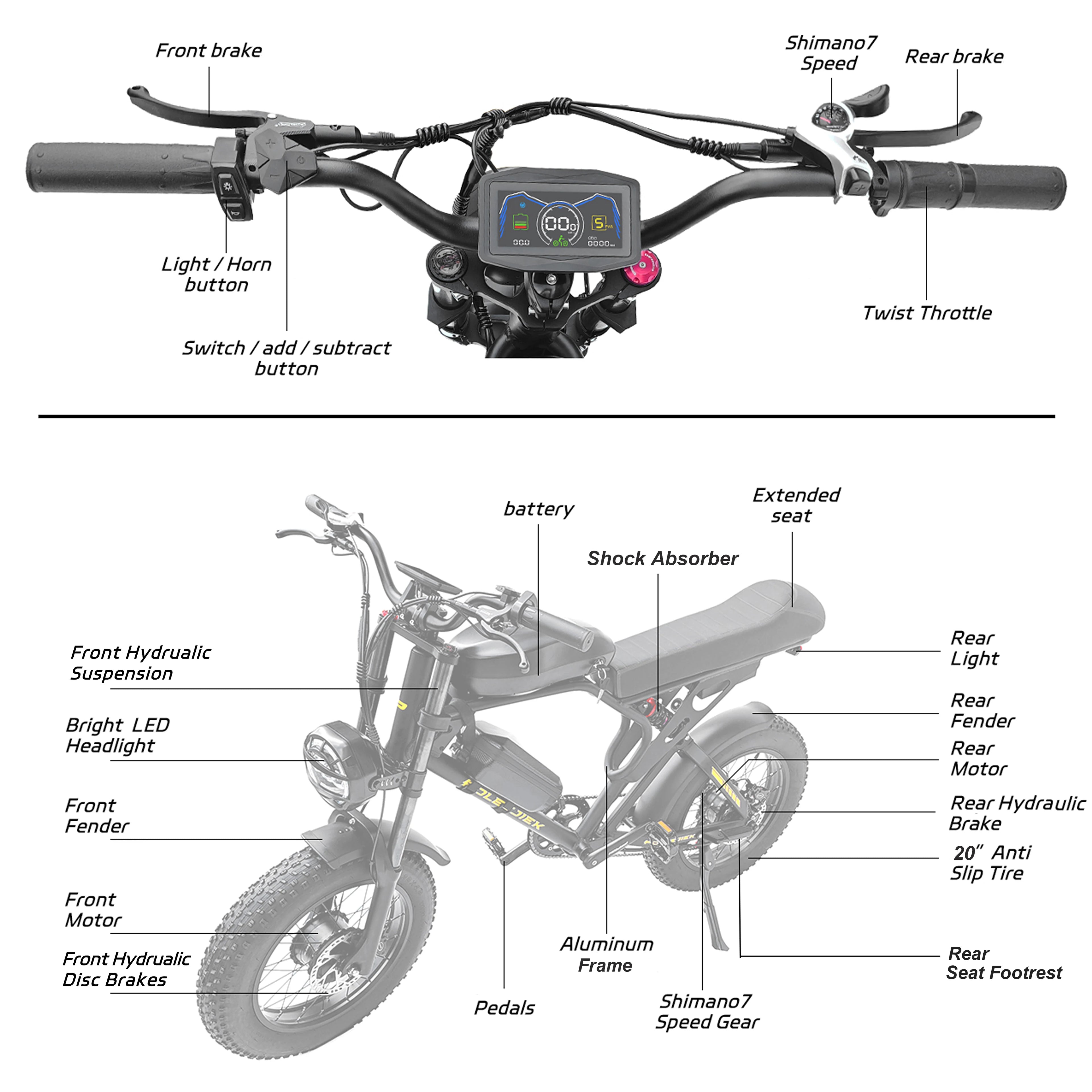 Seven-Speed ELECTRIC BIKE