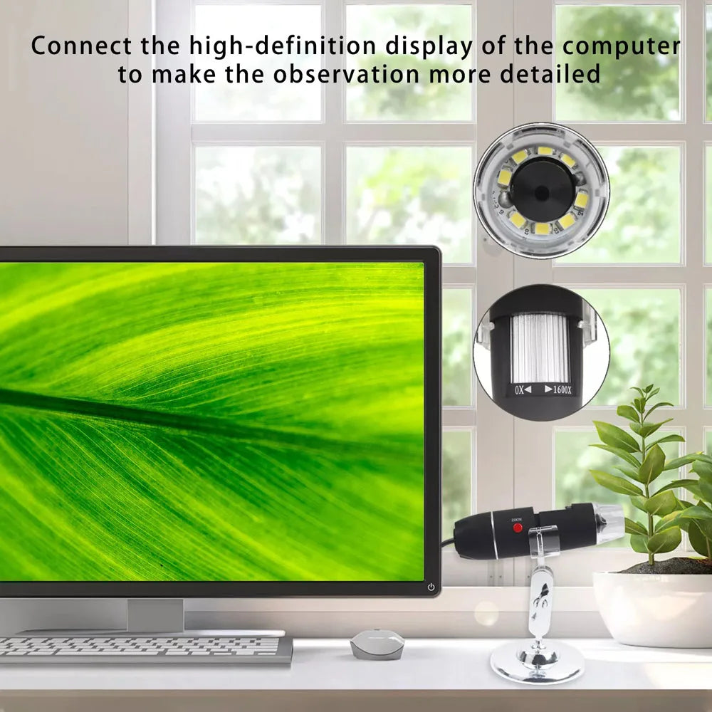 1600X USB 3-In-1 Digital Microscope
