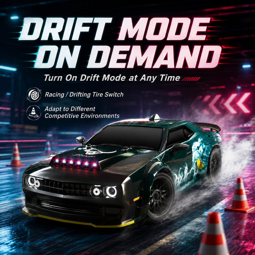Remote Control Racing Car With LED Lights