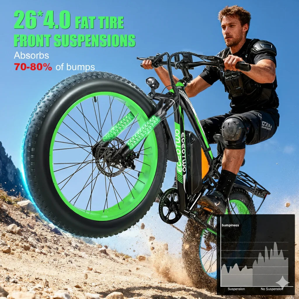 26" 1000w Electric Bike for Adults