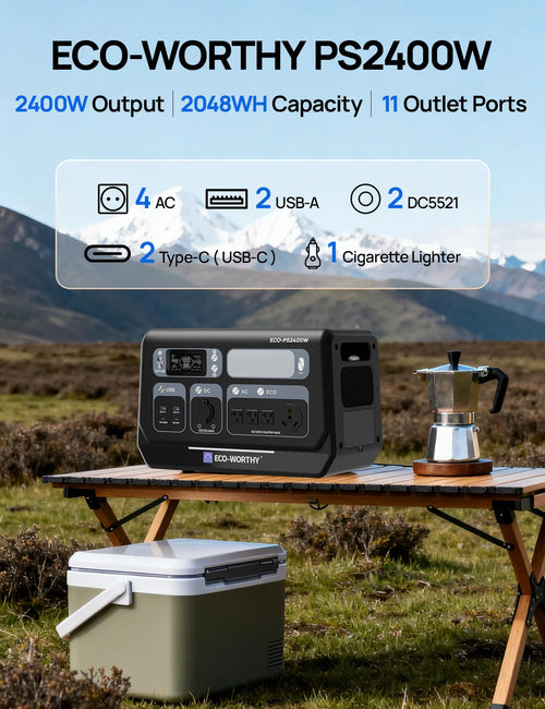 2400w Power Station with WiFi and Bluetooth