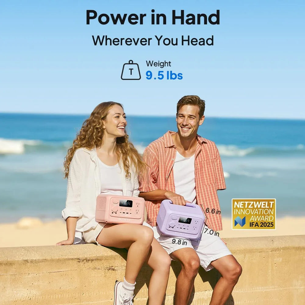 600W Portable Solar Power Station