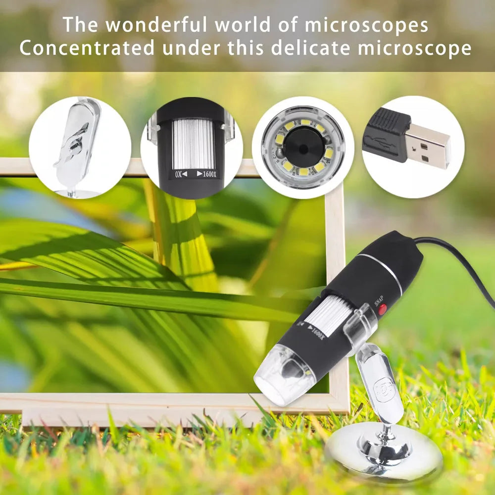 1600X USB 3-In-1 Digital Microscope