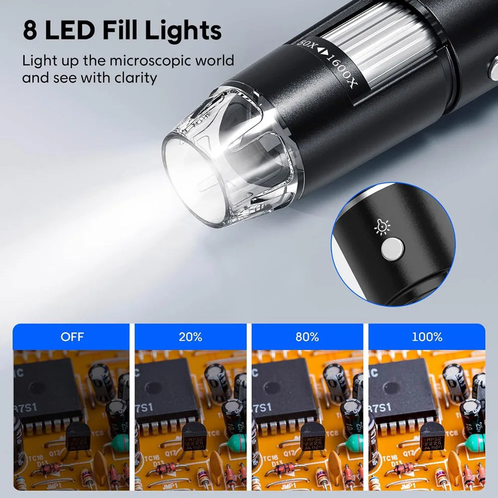 1600X USB 3-In-1 Digital Microscope