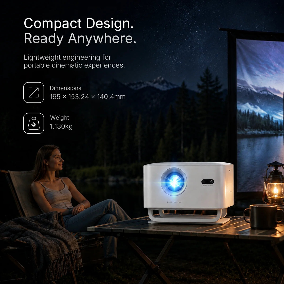 Portable Mini Projector for Home Outdoor Theater