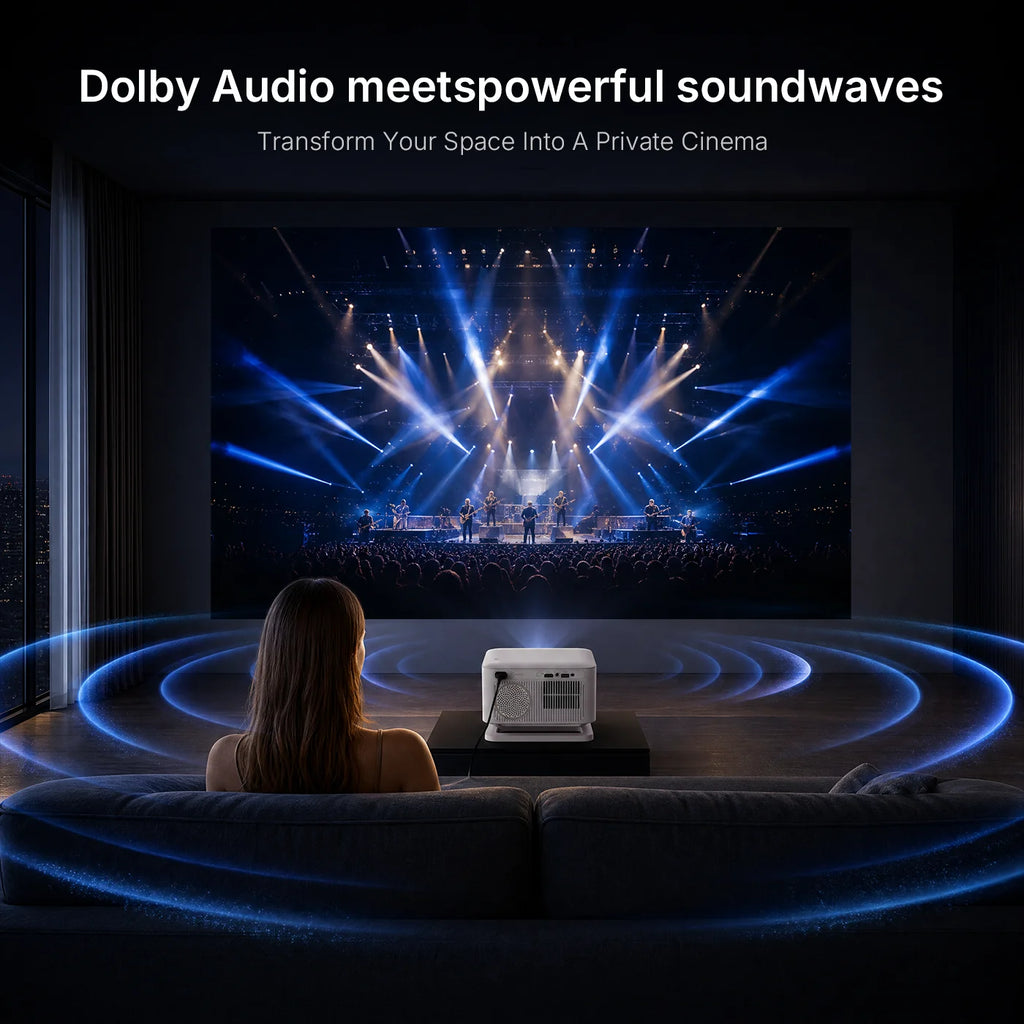 Portable Mini Projector for Home Outdoor Theater
