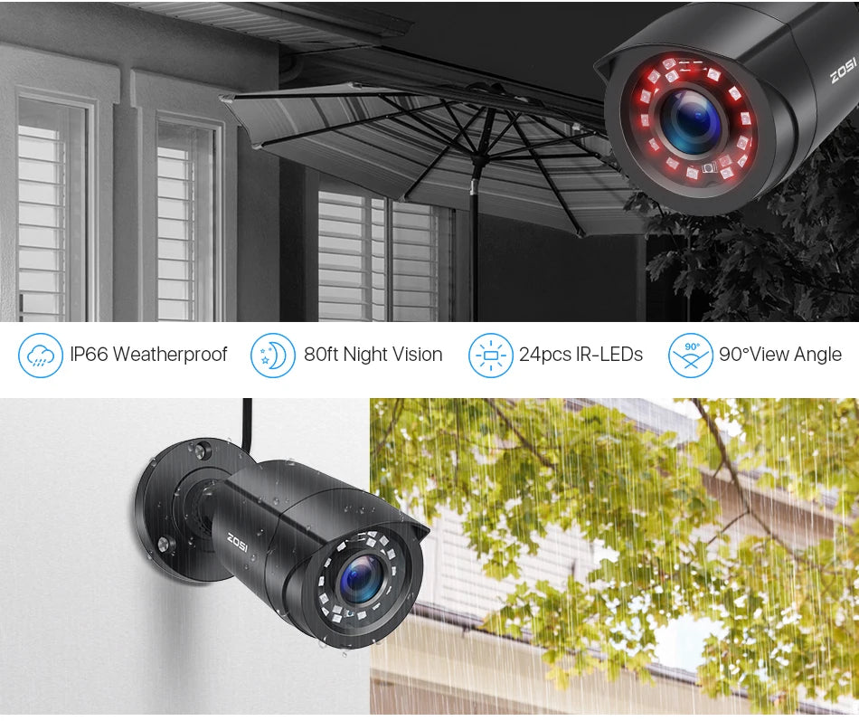 4 Pack Outdoors Security Cameras
