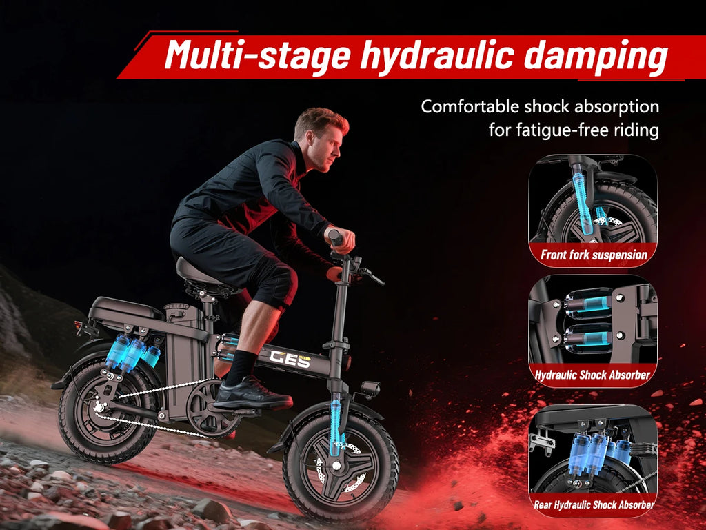 500w Foldable Adult Electric Bike