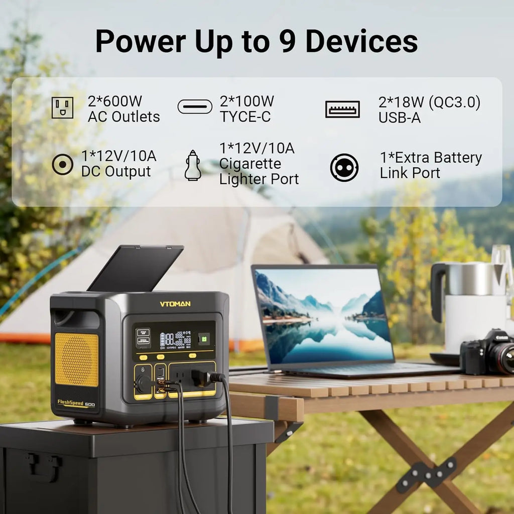 600W Portable Solar Generator