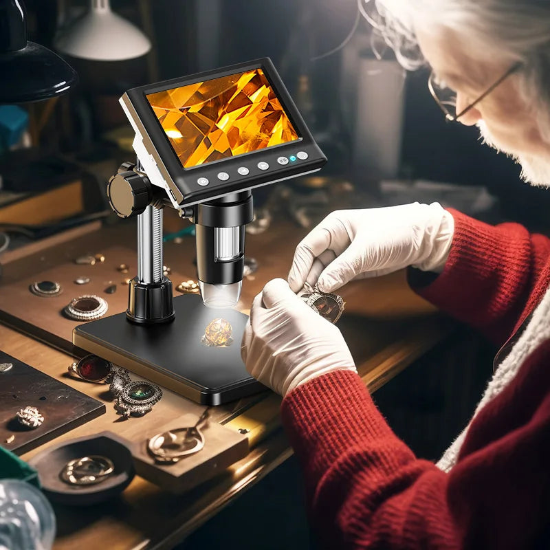 4.3'' Portable Digital Microscope With Video Capture