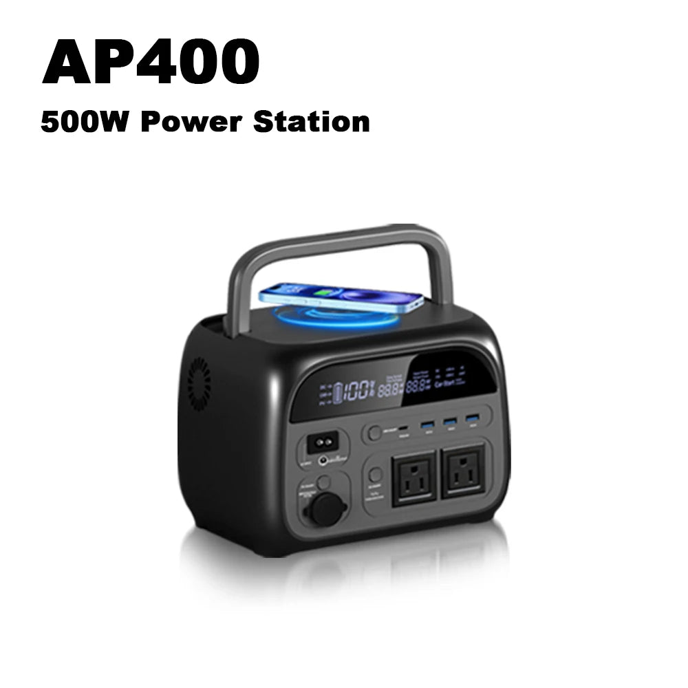 CTOLITY 1024Wh 345Wh 192Wh Portable Solar Generator Energy Storage Lifepo4 Battery Power Bank for Outdoor USB Type-C Solar Panel