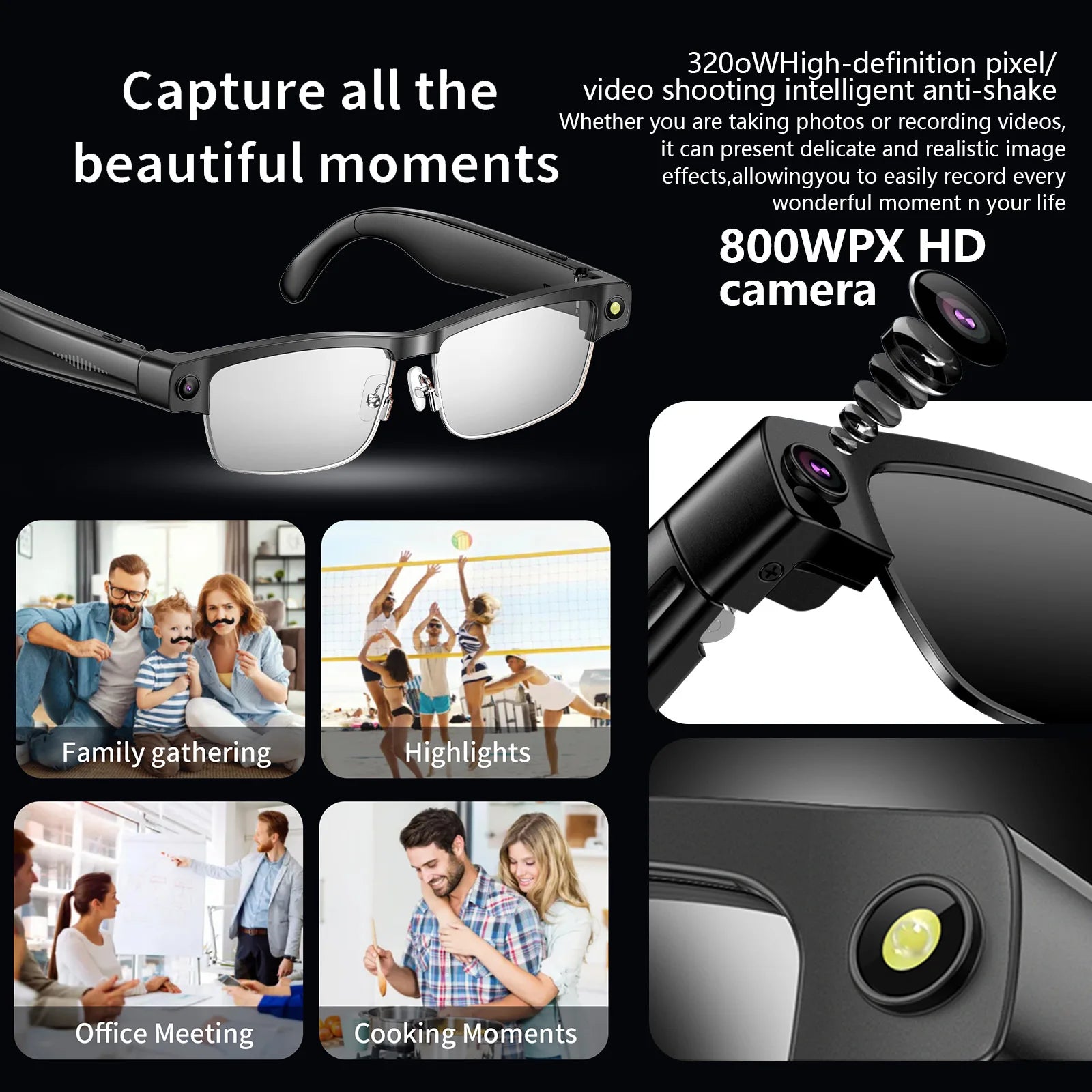 Smart AI Glasses with Camera
