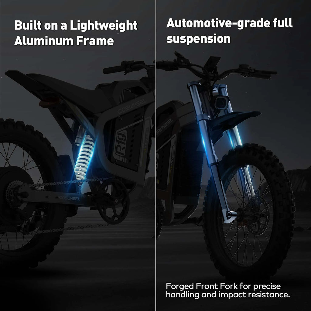 Off-Road Electric bike 9000W motor 72V 40AH Battery Electric Bicycle 124 miles off-road riding E-bike
