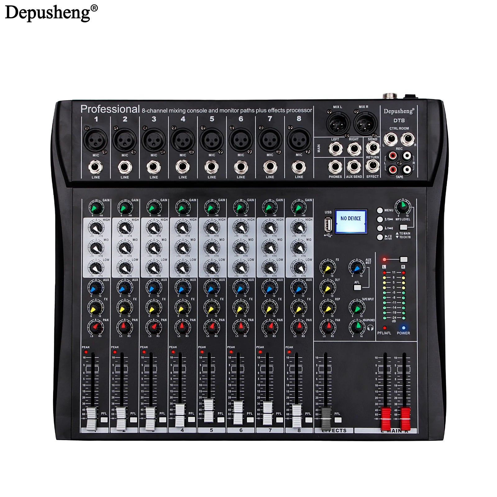 8/ 12 Professional Audio Mixing Console