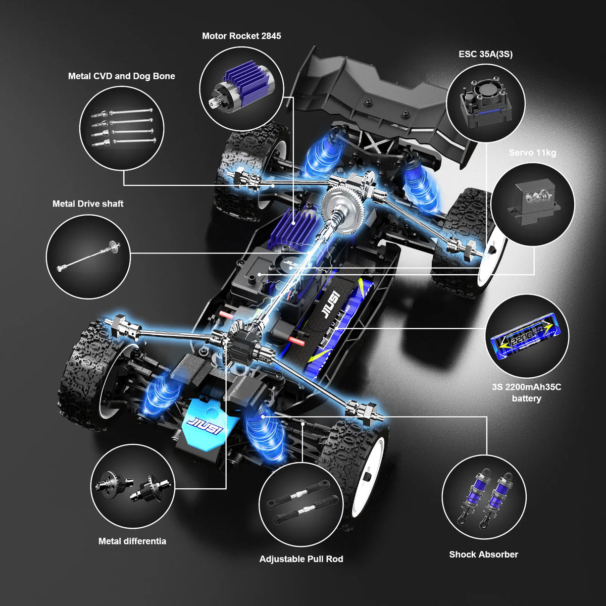 Remote Control 4WD High Speed Car
