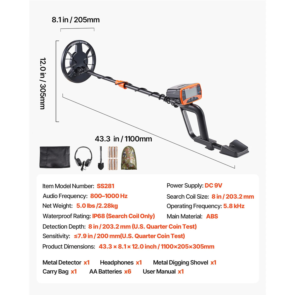 Metal Detector With Headphones