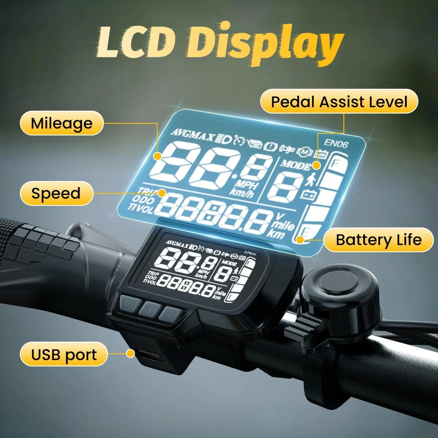 1000W Peak Electric Bike for Adults