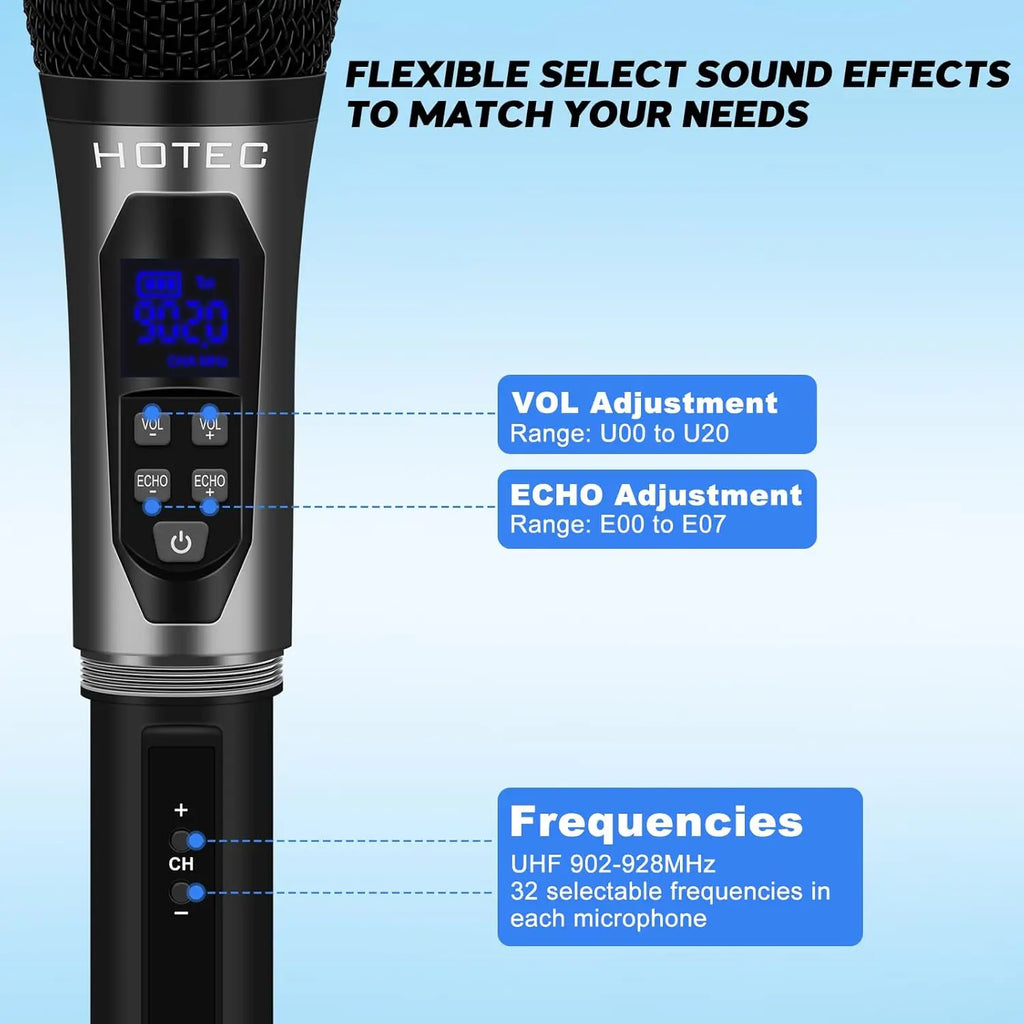 Dual UHF Wireless Microphones