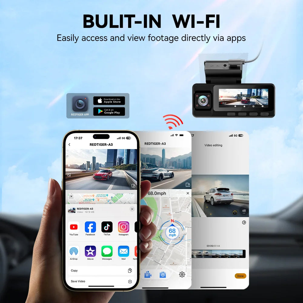 Dash Cam 3 Channel