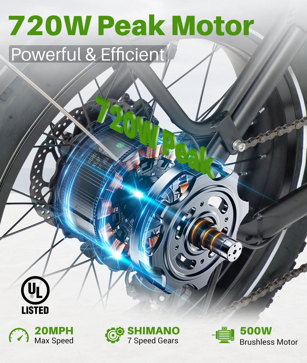 Foldable  Fat Tires Electric Bicycle