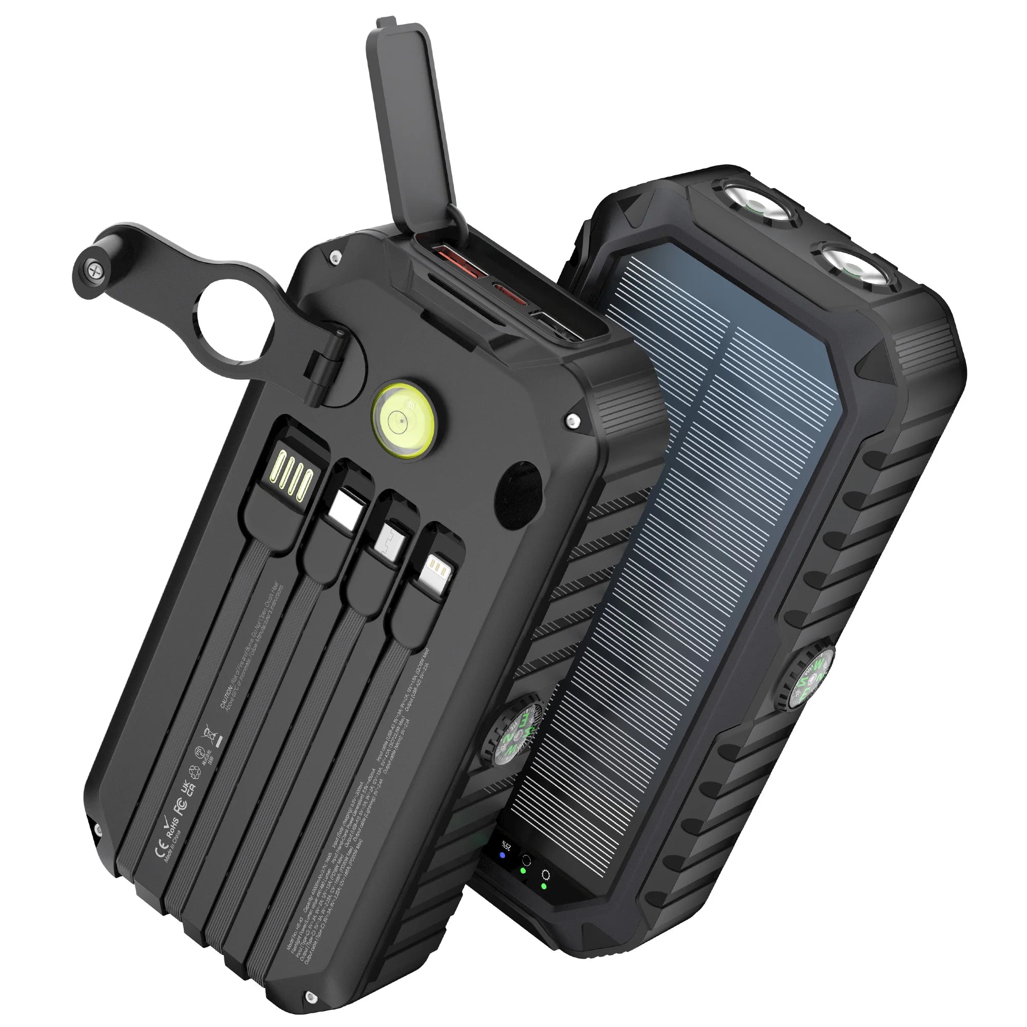 Solar Power Bank with Hand Crank
