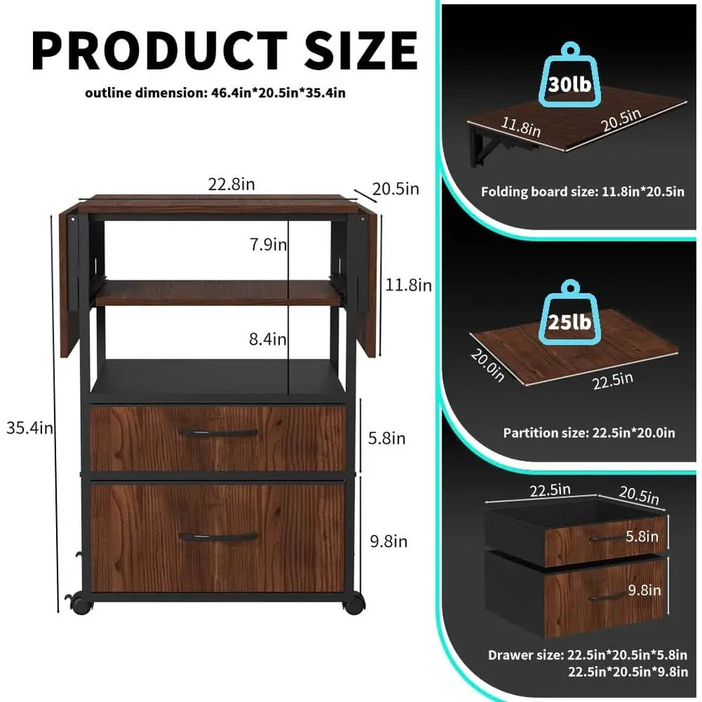 Adjustable 4-Tier Heat Press Cart
