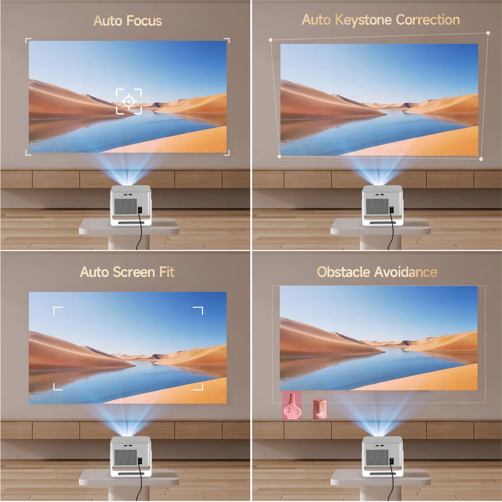 Auto Focus Outdoor Projector Android 14
