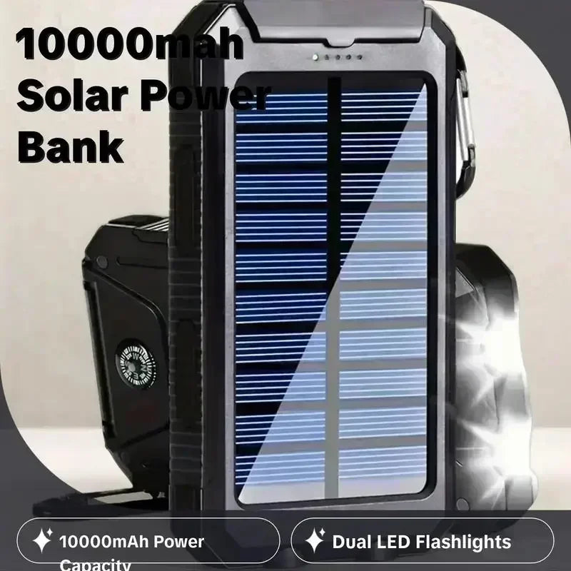 Outdoor Solar Power Bank Flashlight