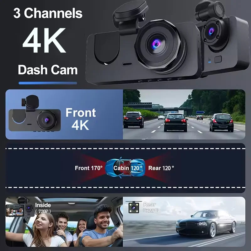 3 Channel Dash Cam