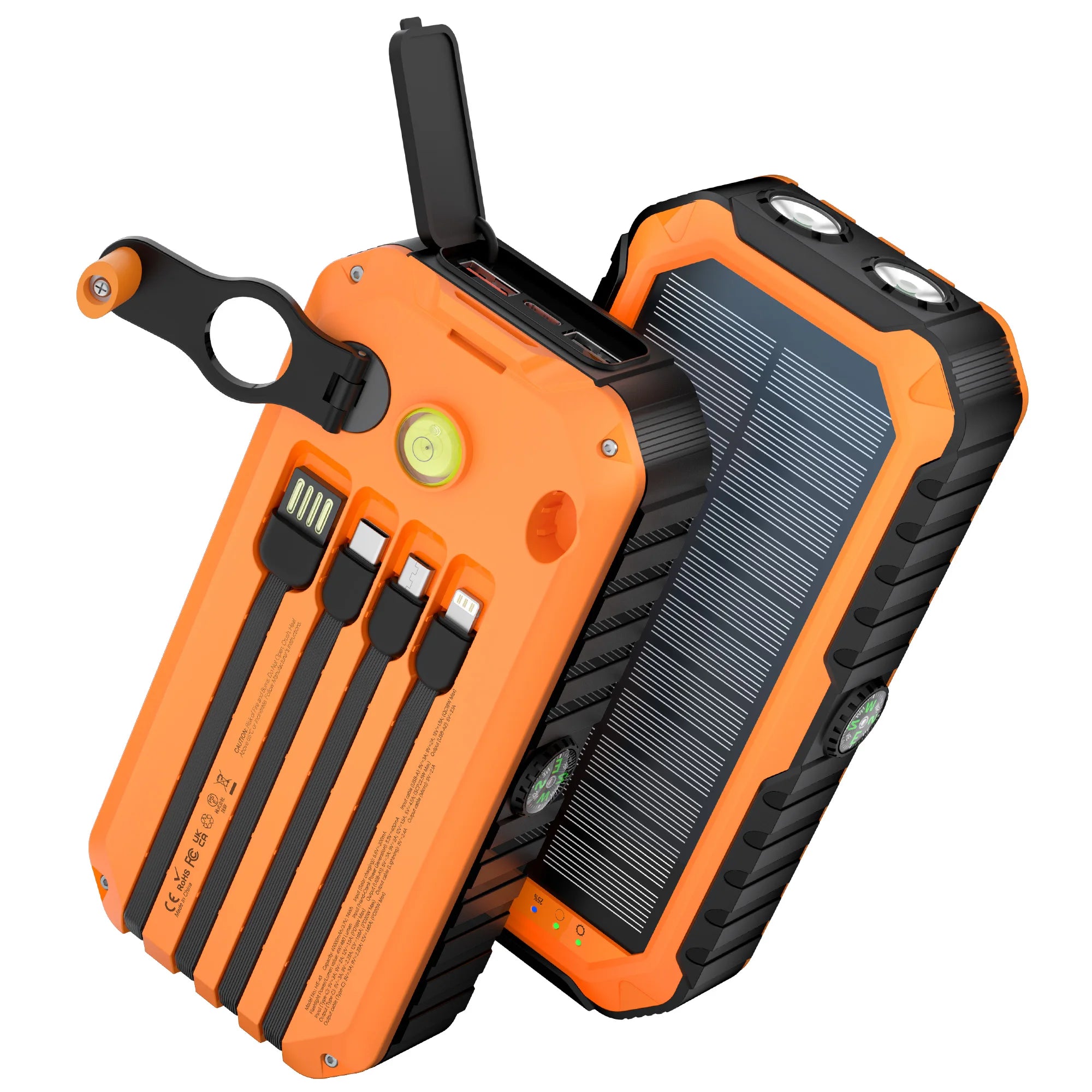 Solar Power Bank with Hand Crank