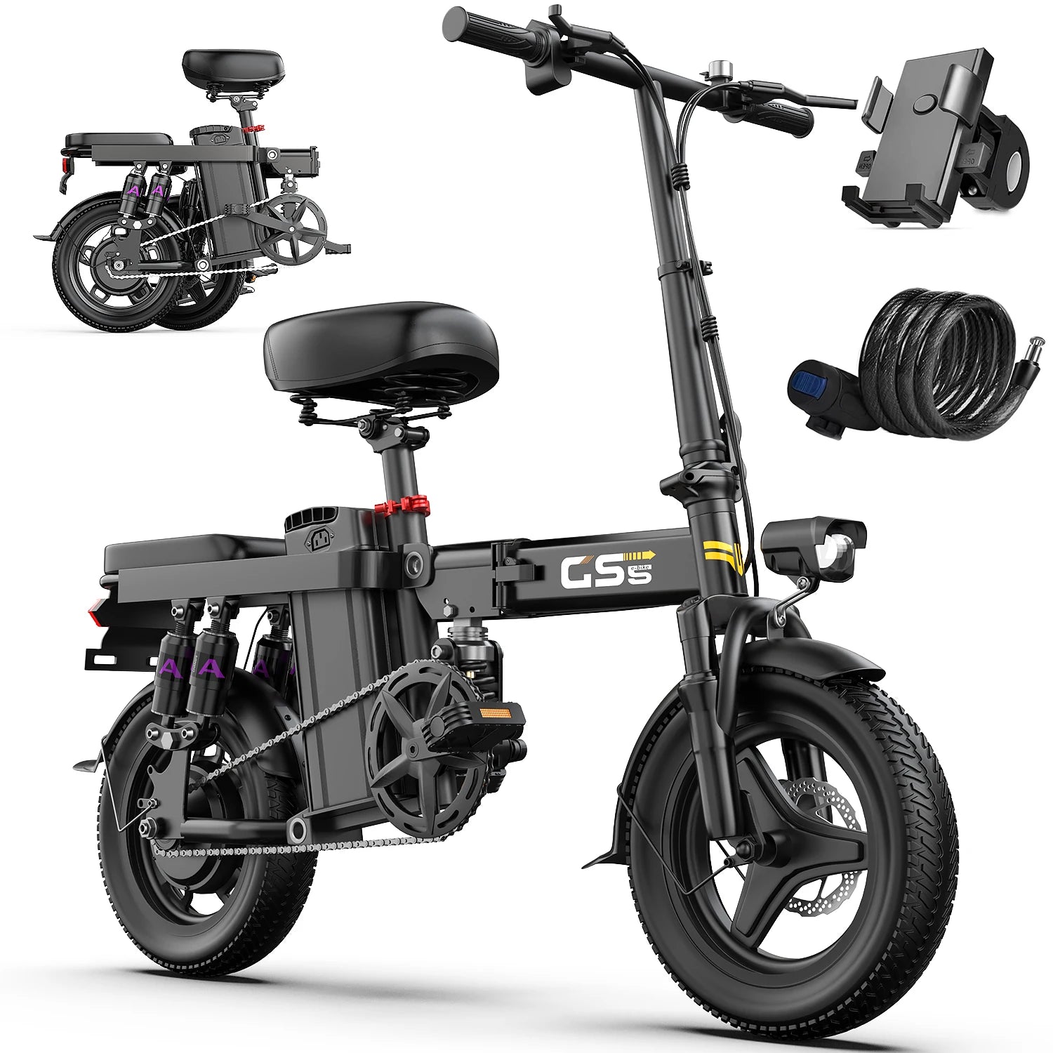14" 740W Folding Electric Bike