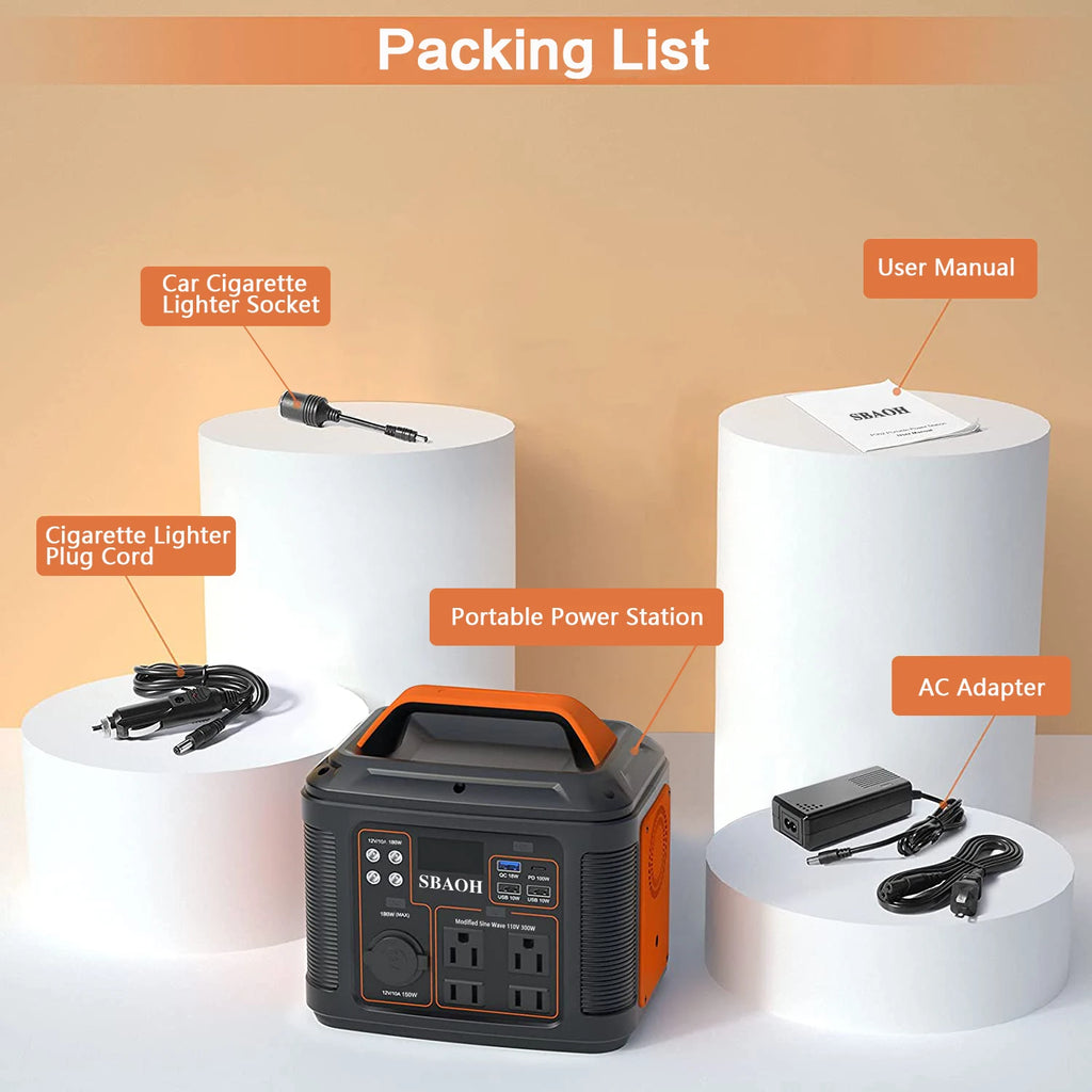 300w Portable Solar Generator