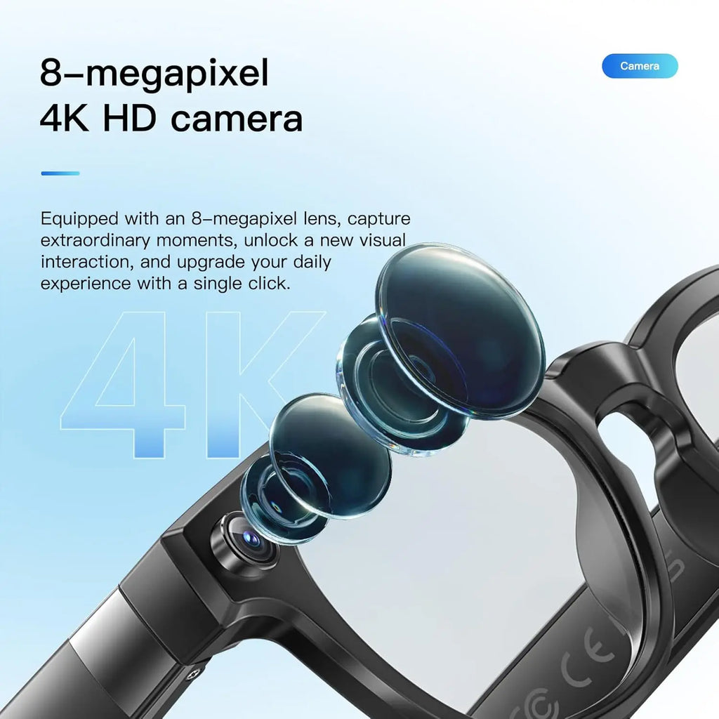 Translation Smart Glasses with 8mp Camera
