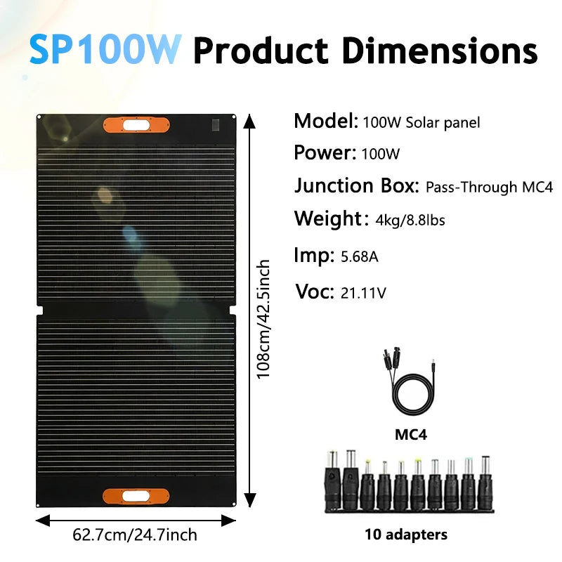 200W Portable Solar Panel