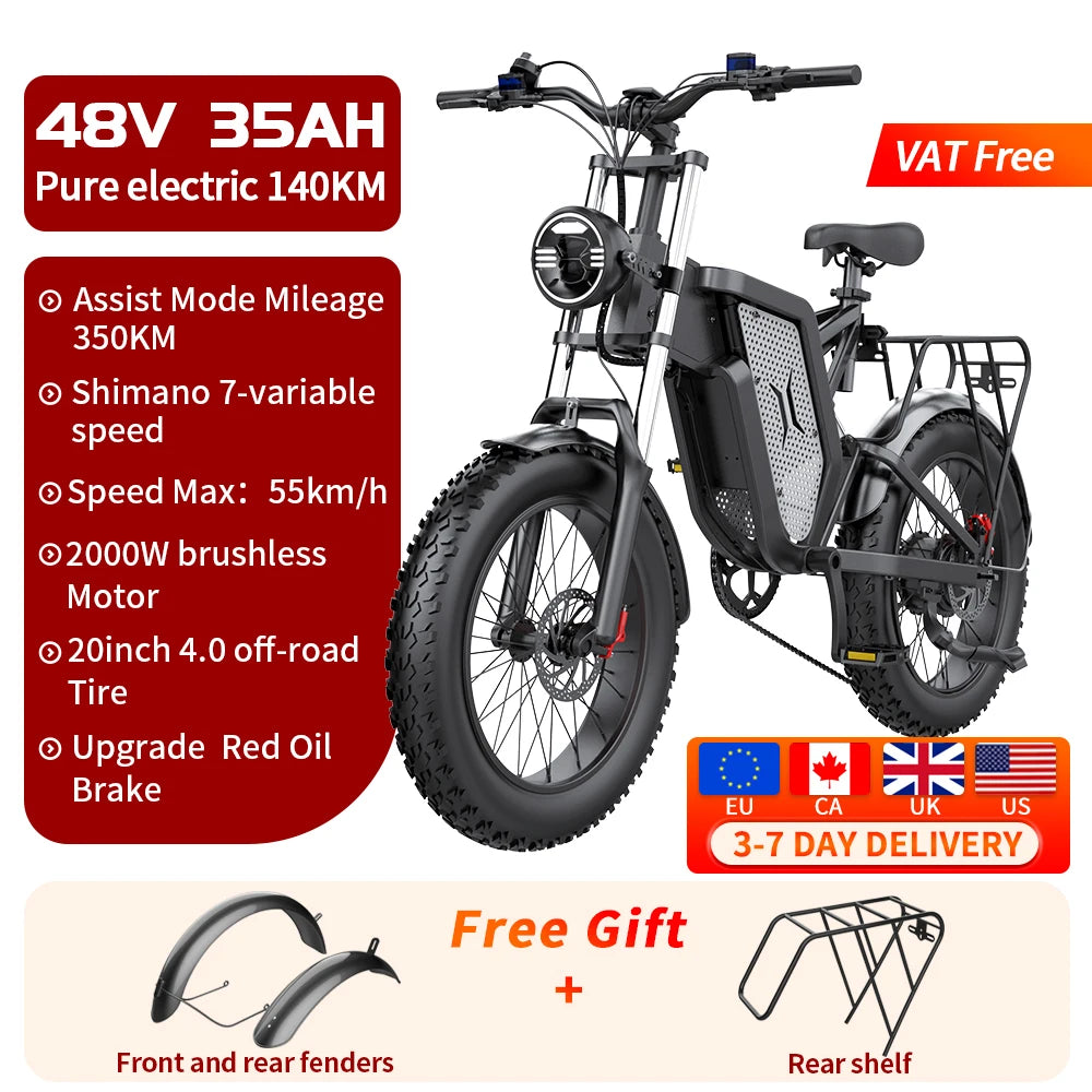 20 Inch Electric Men's Bike