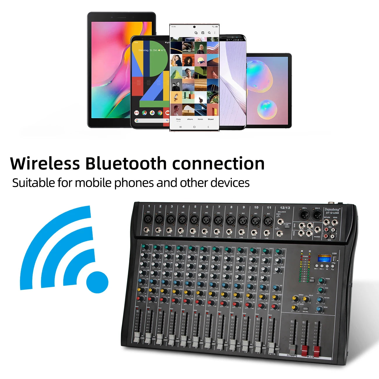 8/ 12 Professional Audio Mixing Console