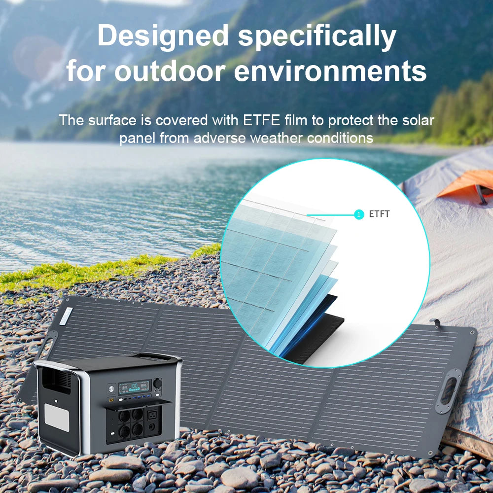 Portable Power Generator With Solar Panel