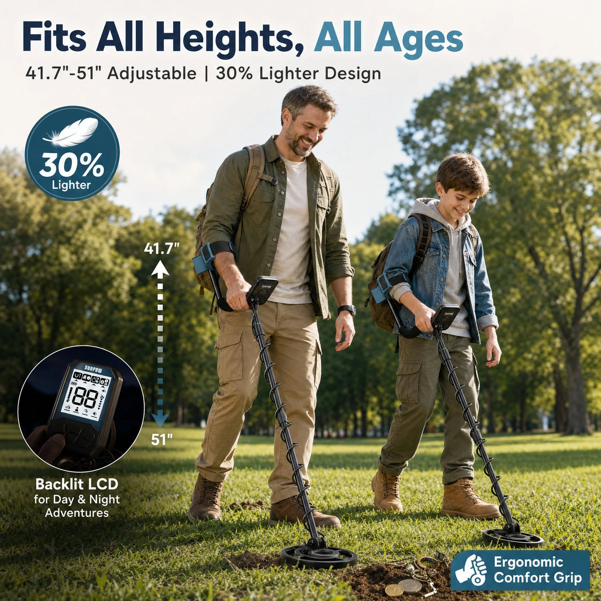 Professional Metal Detector for Adults