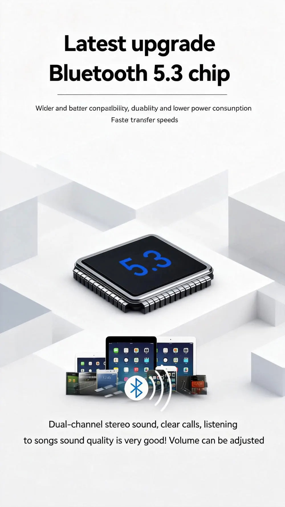 Bluetooth Smart Glasses With Microphone