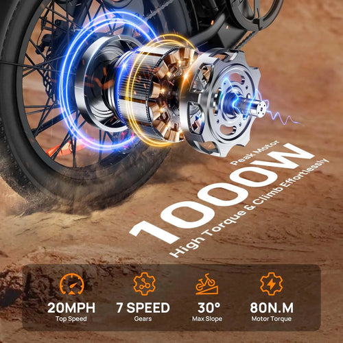 1000W 20" Electric Bike