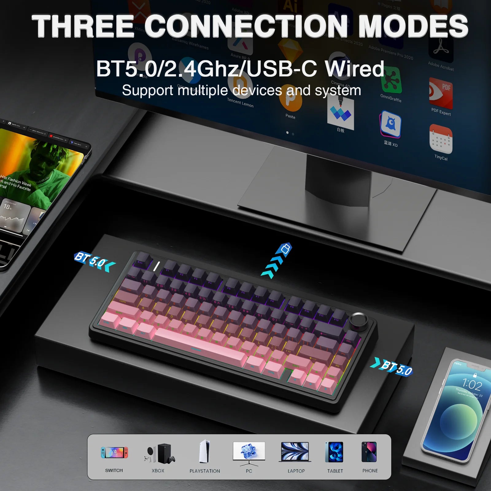 Wireless Gaming Mechanical Keyboard
