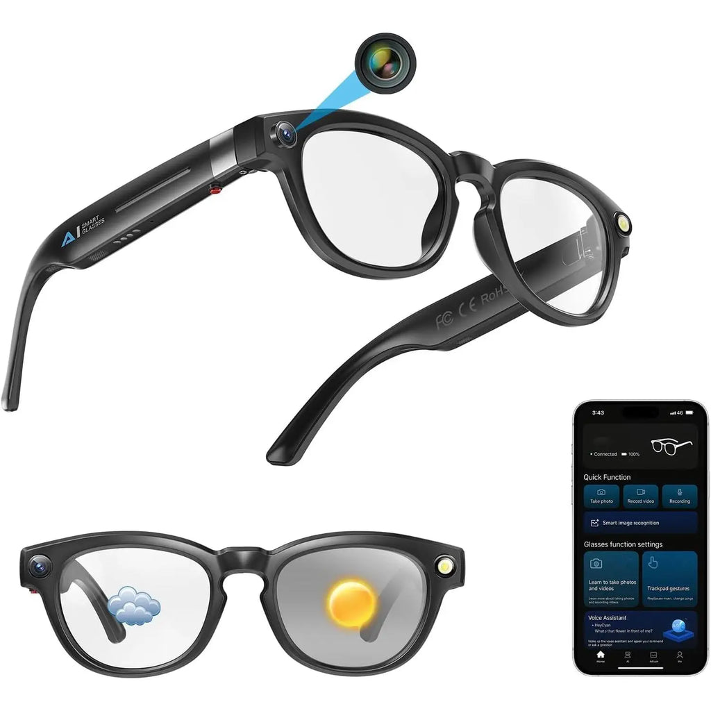 Translation Smart Glasses with 8mp Camera