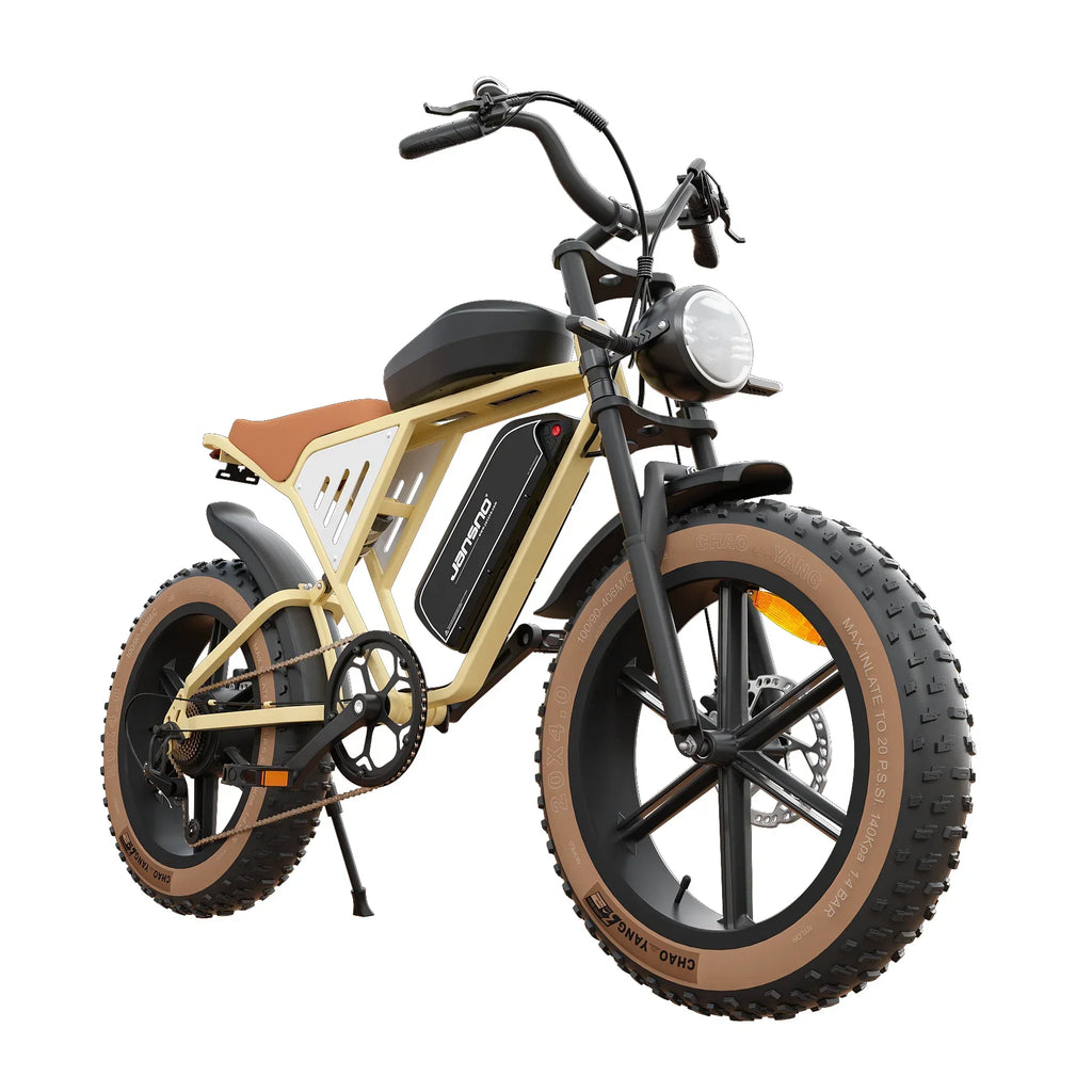 Jansno X70G Adult Electric Bike 750W Motor City ebike Removable Dual Battery: 48v14Ah+48v20Ah 20 inches Fat Tire E-Mountain bike