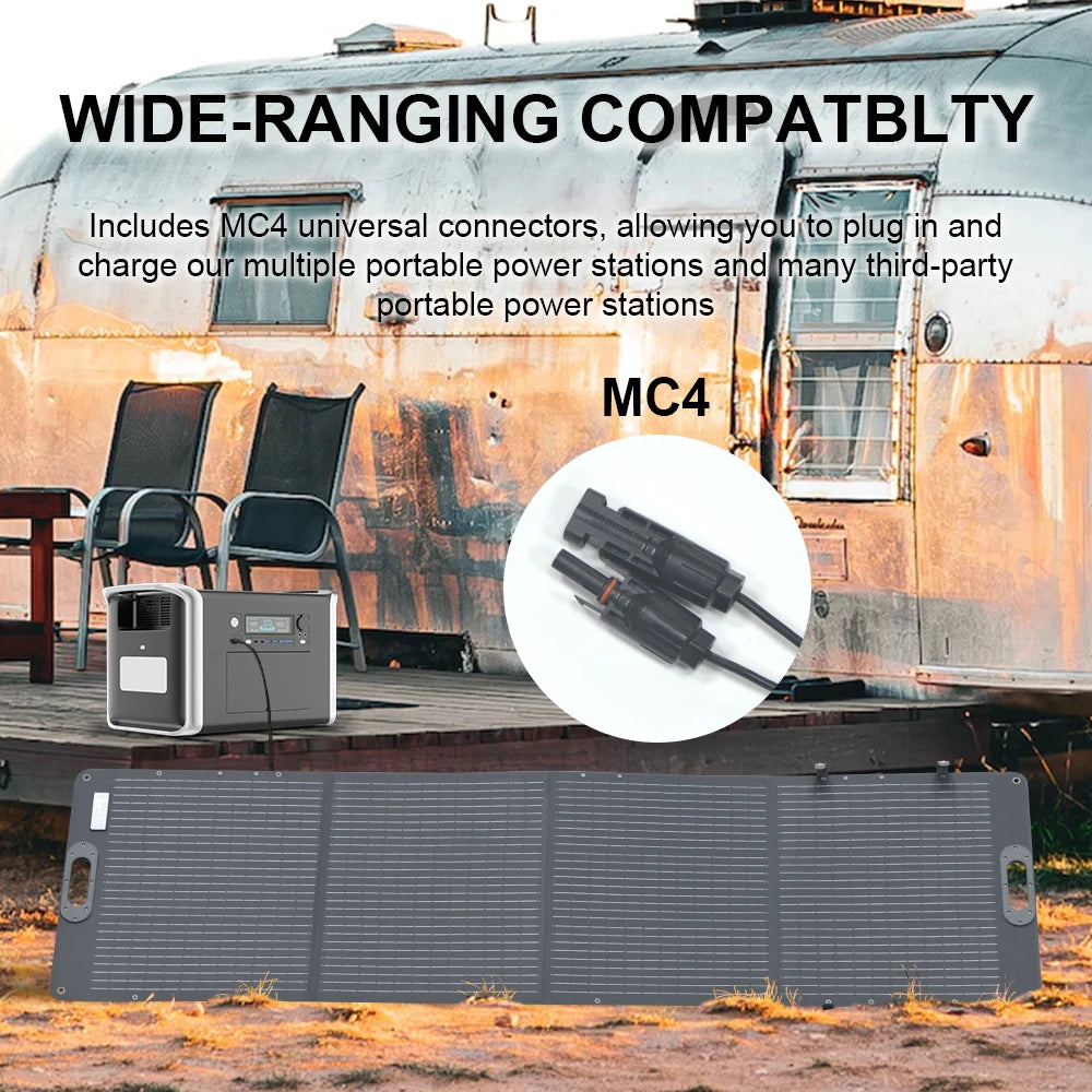 Portable Power Generator With Solar Panel