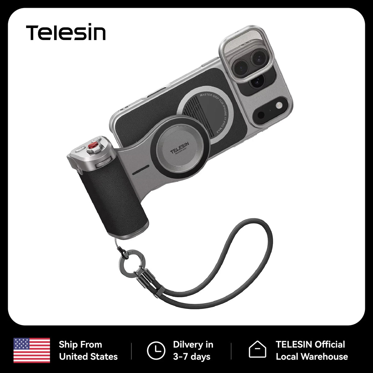 Magnetic Phone Hand Grip Powerbank  Charger