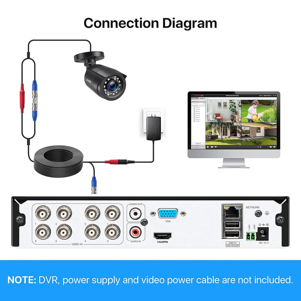 4 Pack Outdoors Security Cameras