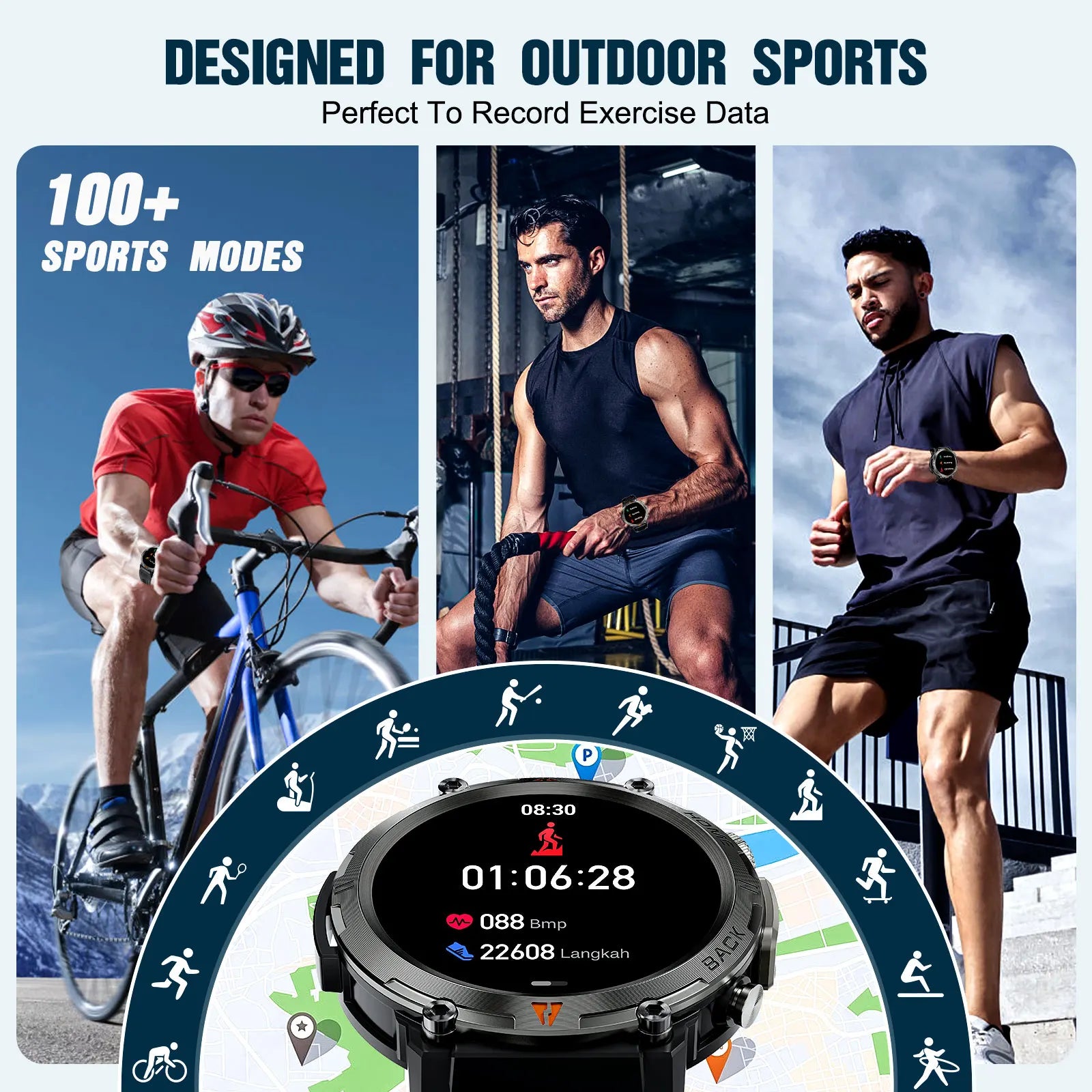 Bluetooth Call Smart Watch for Men